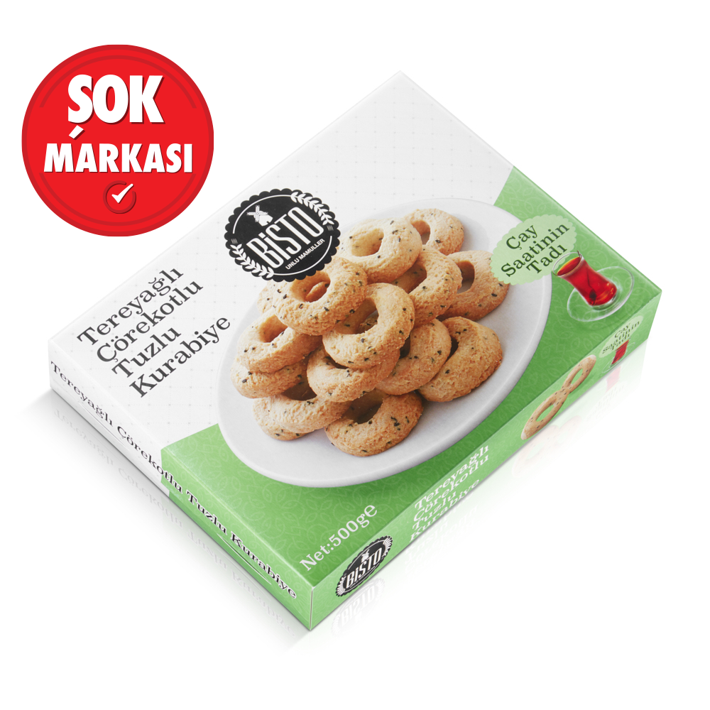 Bisto Tereyağlı Çörek Otlu Kurabiye 500 g