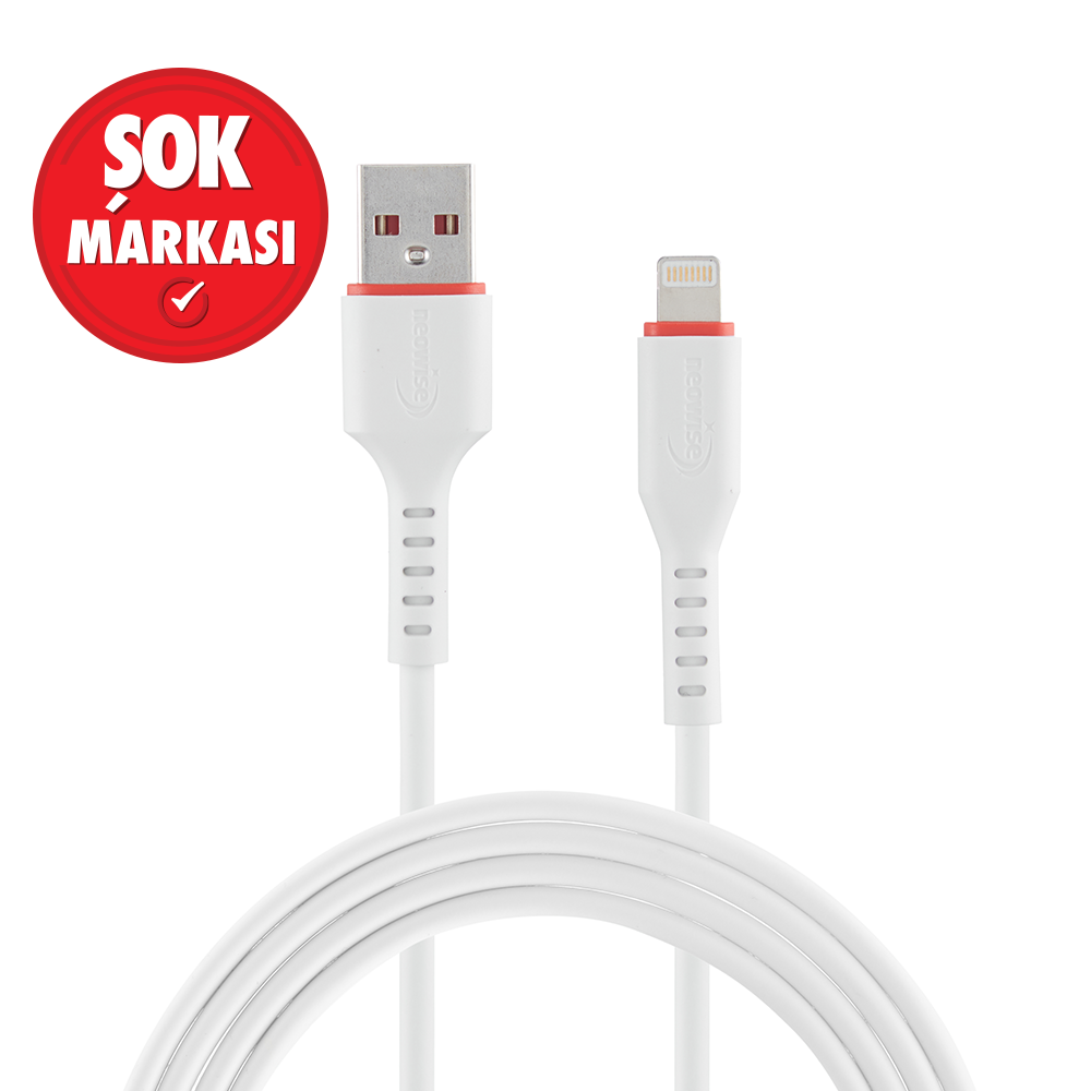 Neowise X306 Usb - Lightning Data+Şarj Kablosu