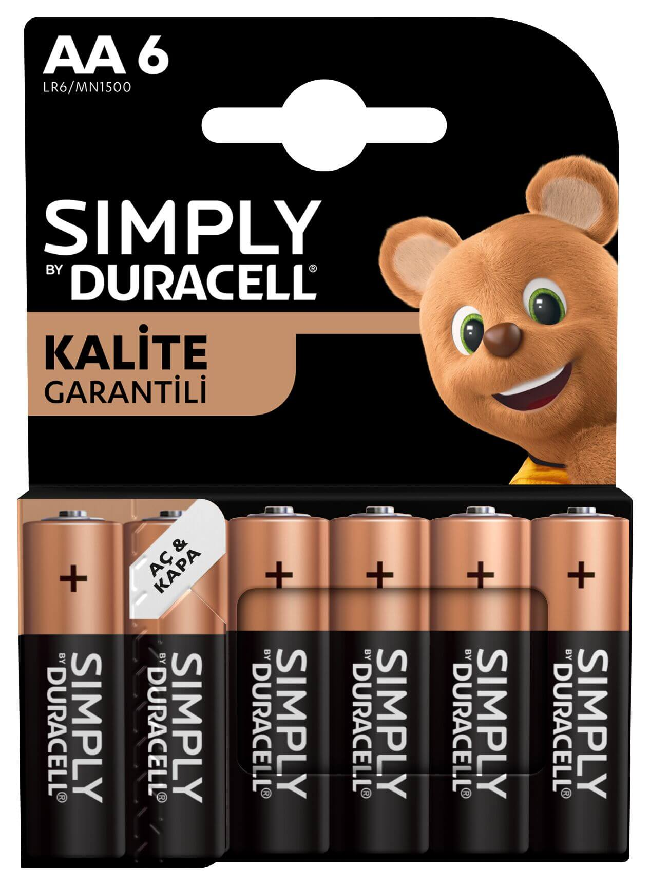 Simply Duracell Aa Kalem Pil 6'lı