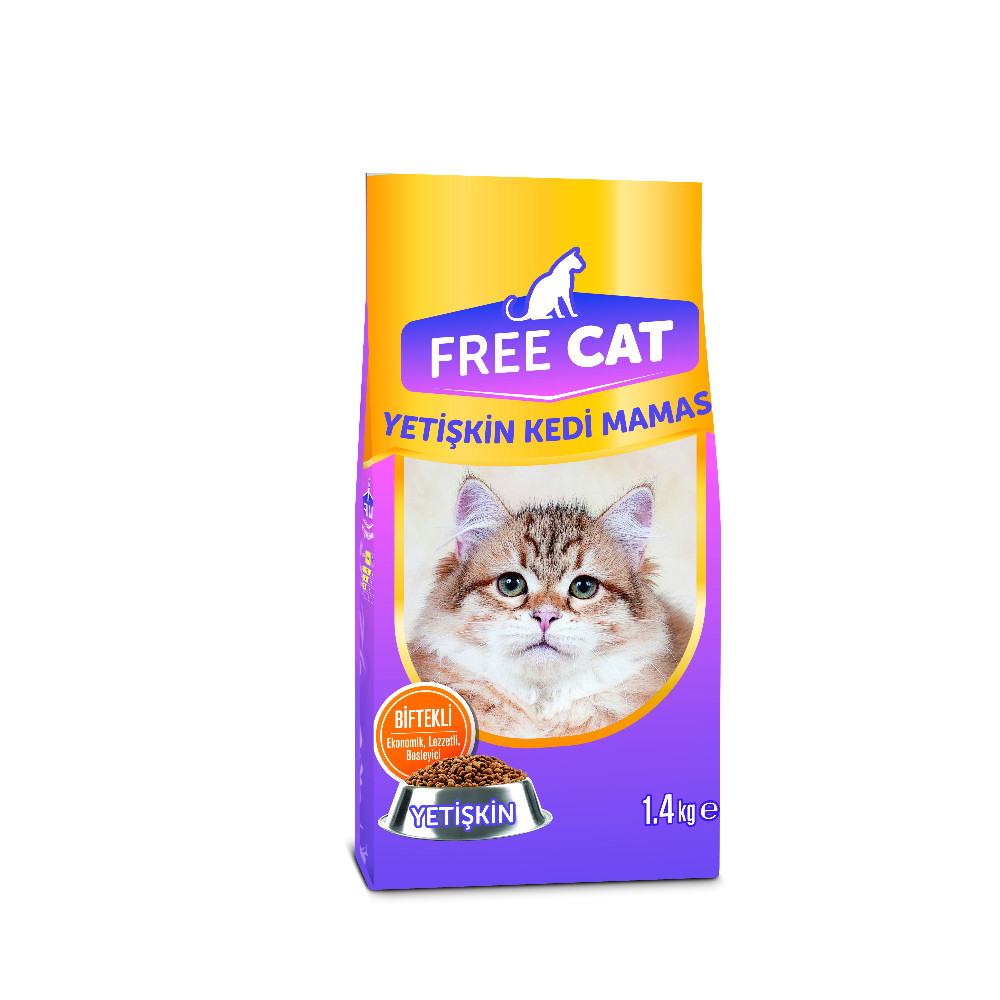 Free Cat Yetişkin Kedi Maması Biftekli 1.4 kg
