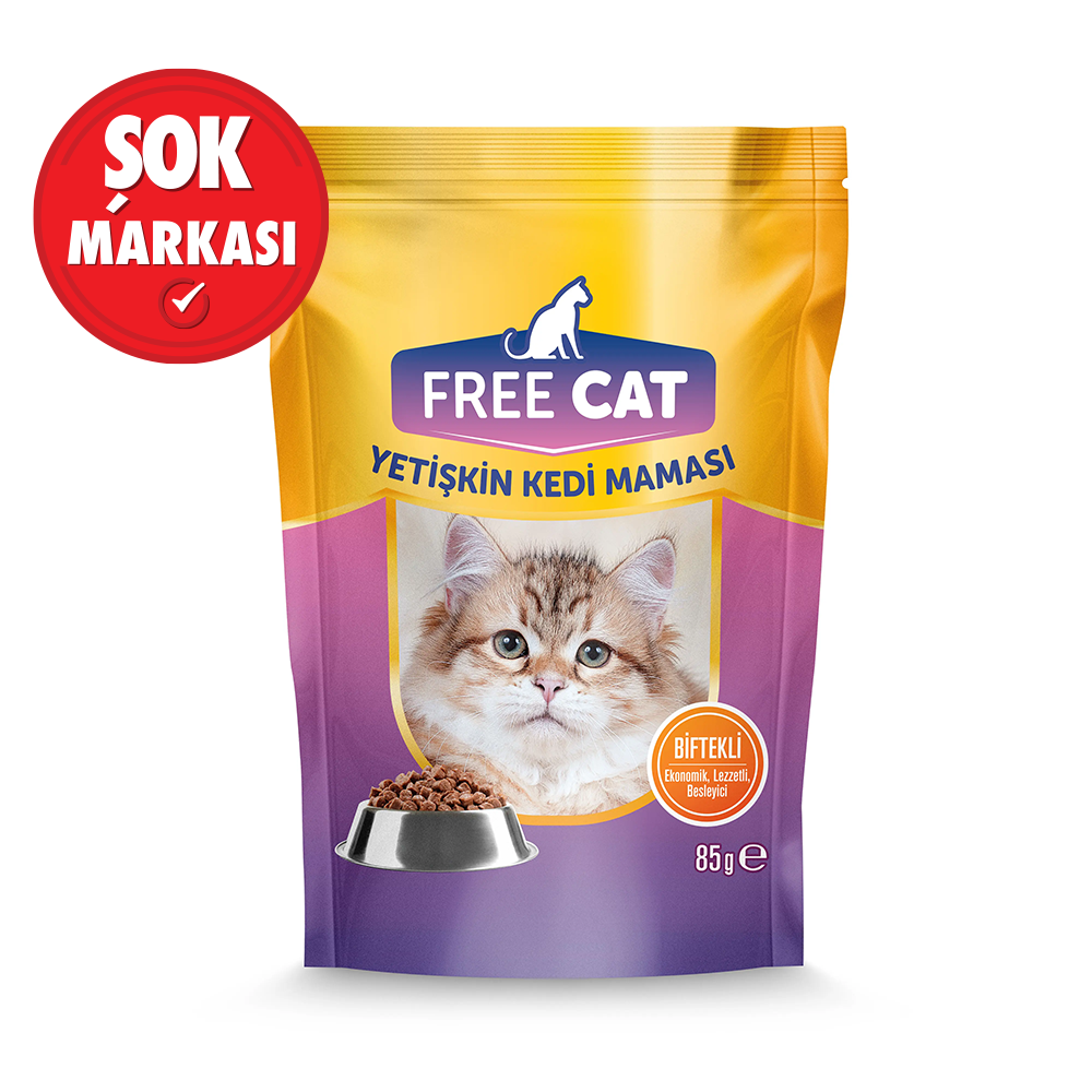 Freecat Biftekli Kedi Maması 85 g