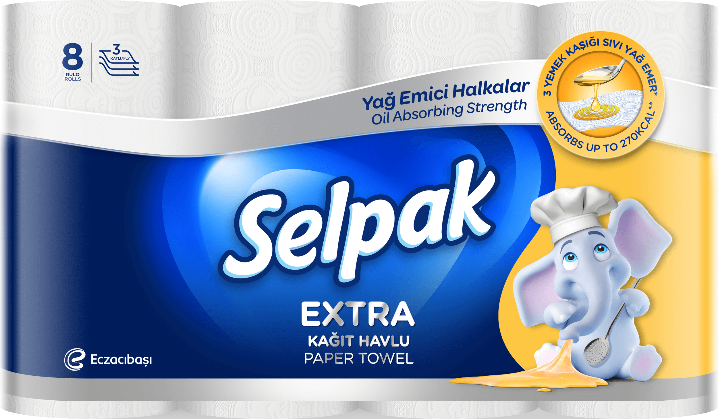 Selpak Extra Kağıt Havlu 8'li