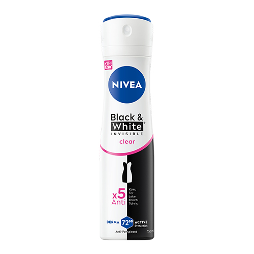 Nivea Kadın Sprey Deodorant Black&White Insivible Clear 150 ml