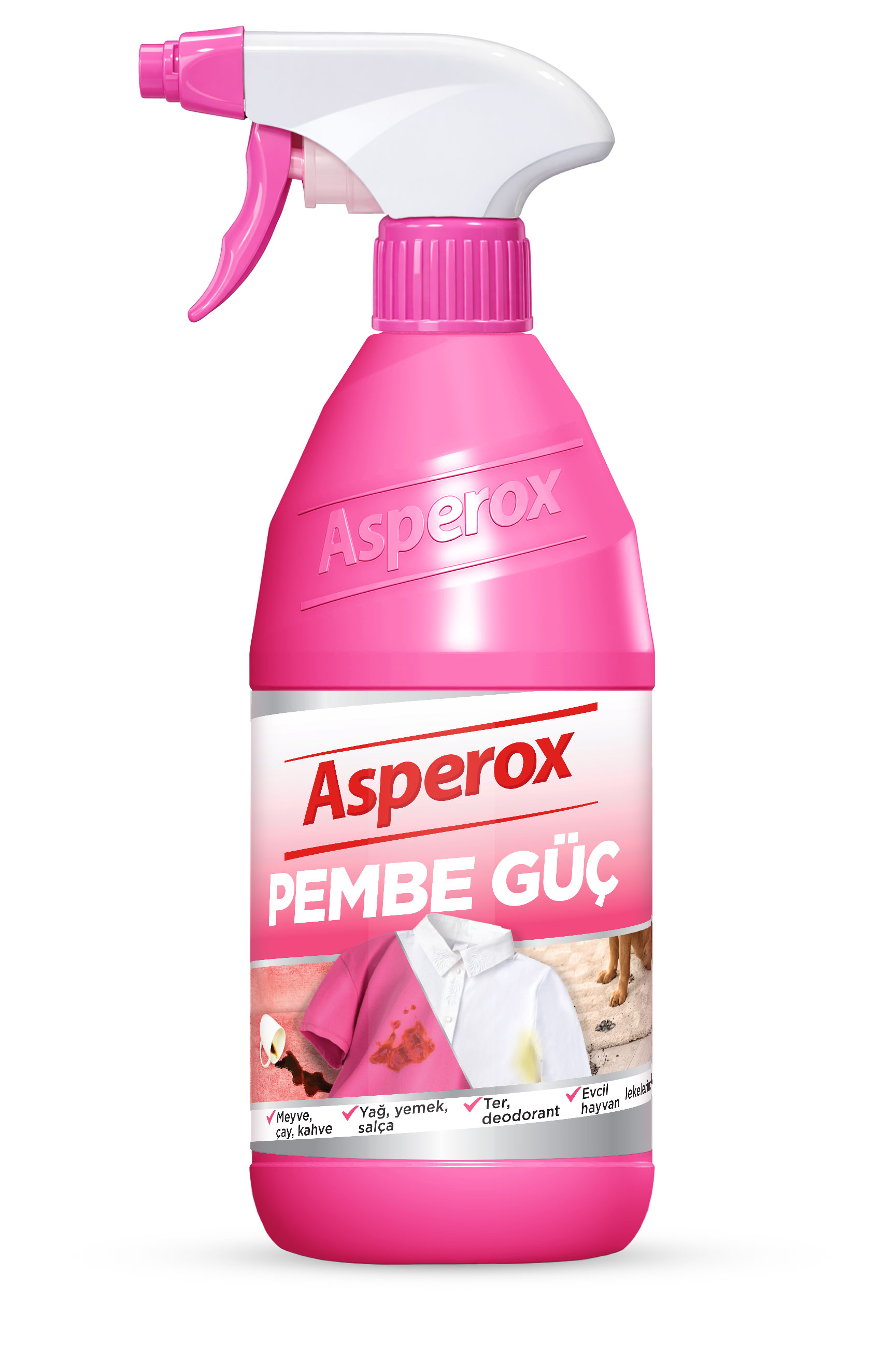 Asperox Pembe Güç Leke Çıkarıcı Sprey 650 Ml