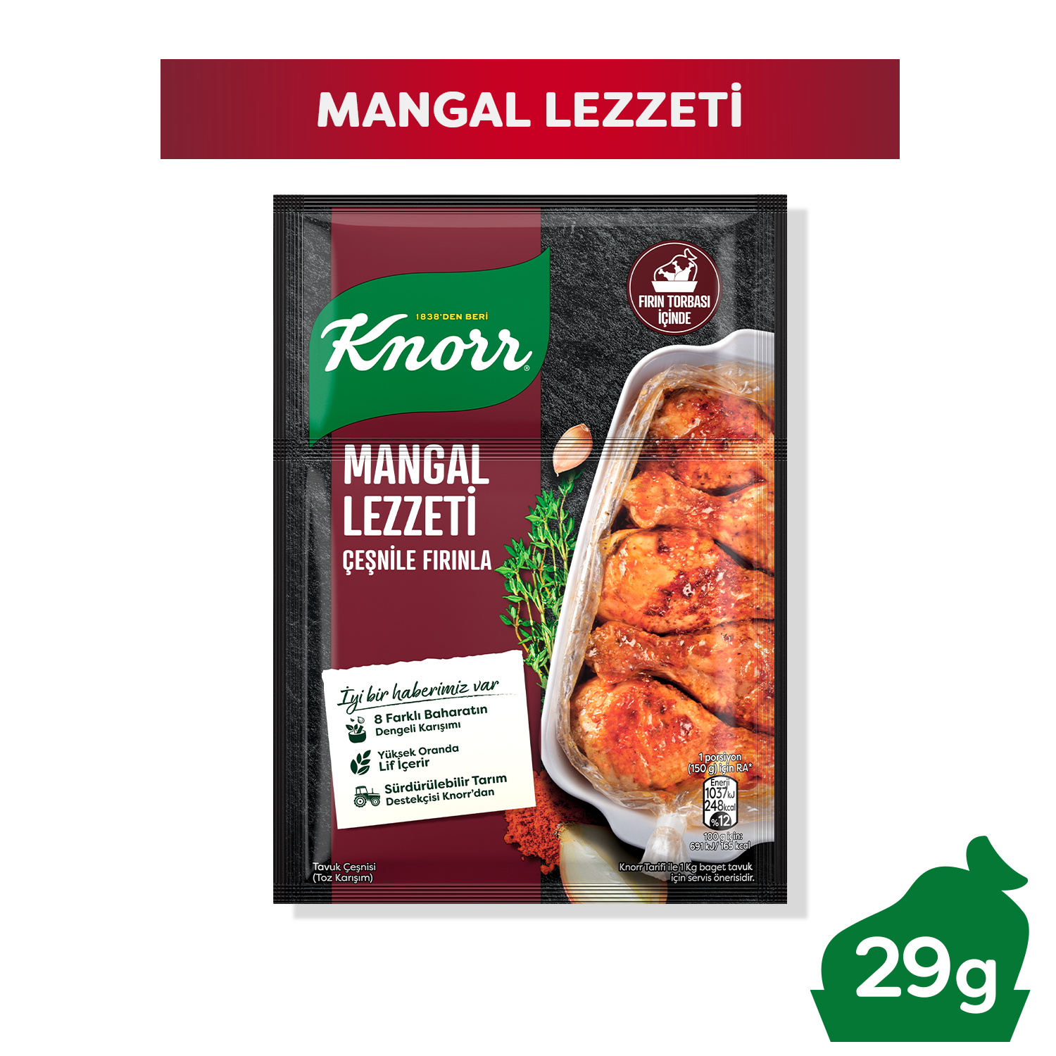 Knorr Tavuk Çeşnisi Mangal Lezzeti 29 g