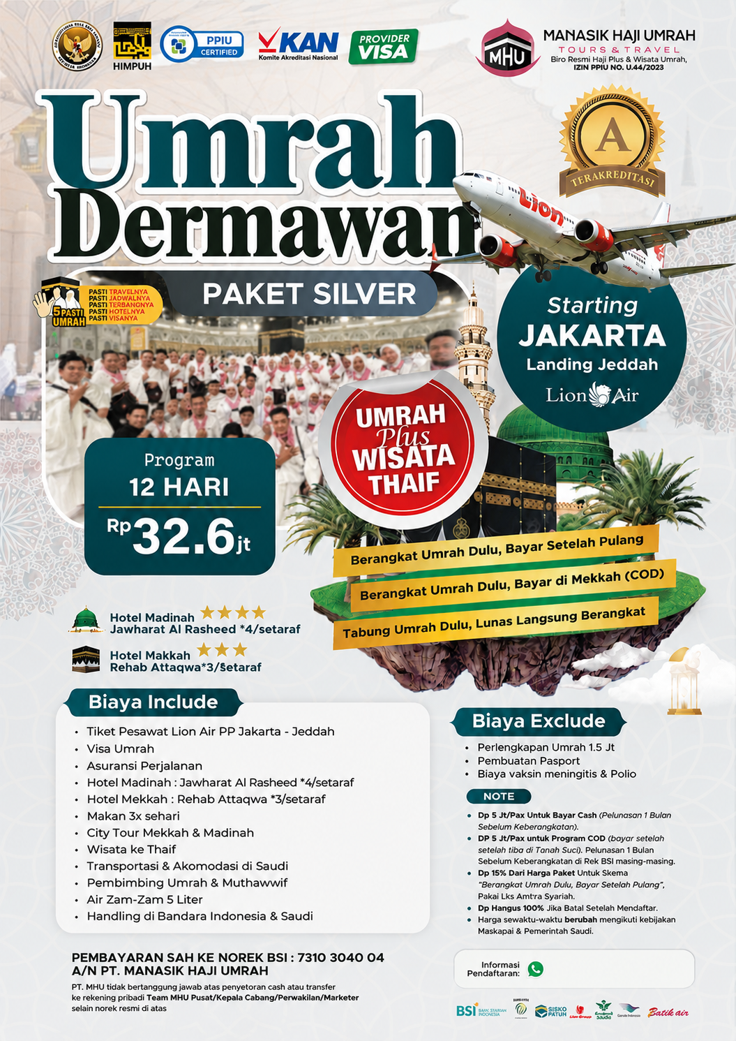 Brosur Paket Umrah Dermawan MHU