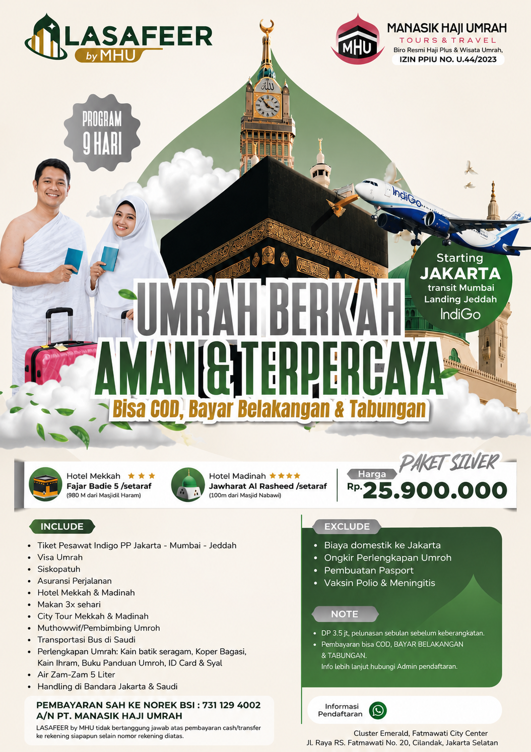 Brosur Paket Umrah Hemat LaSafeer by MHU
