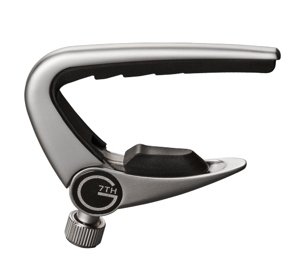 G7th The Capo Company Newport flip lever 12 string guitar capo 12 String Silver