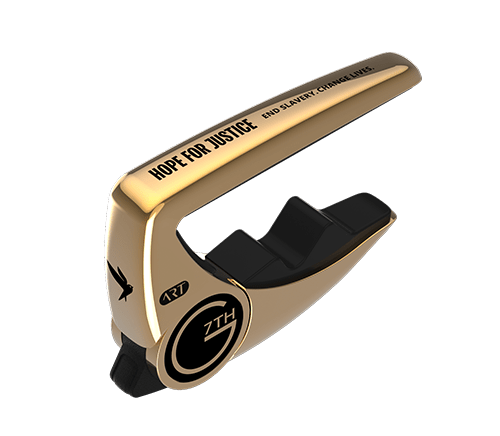G7th, The Capo Company-Performance 3 Special Edition Hope for Justice capo  for acoustic and electric guitars - 18kt Gold Plate