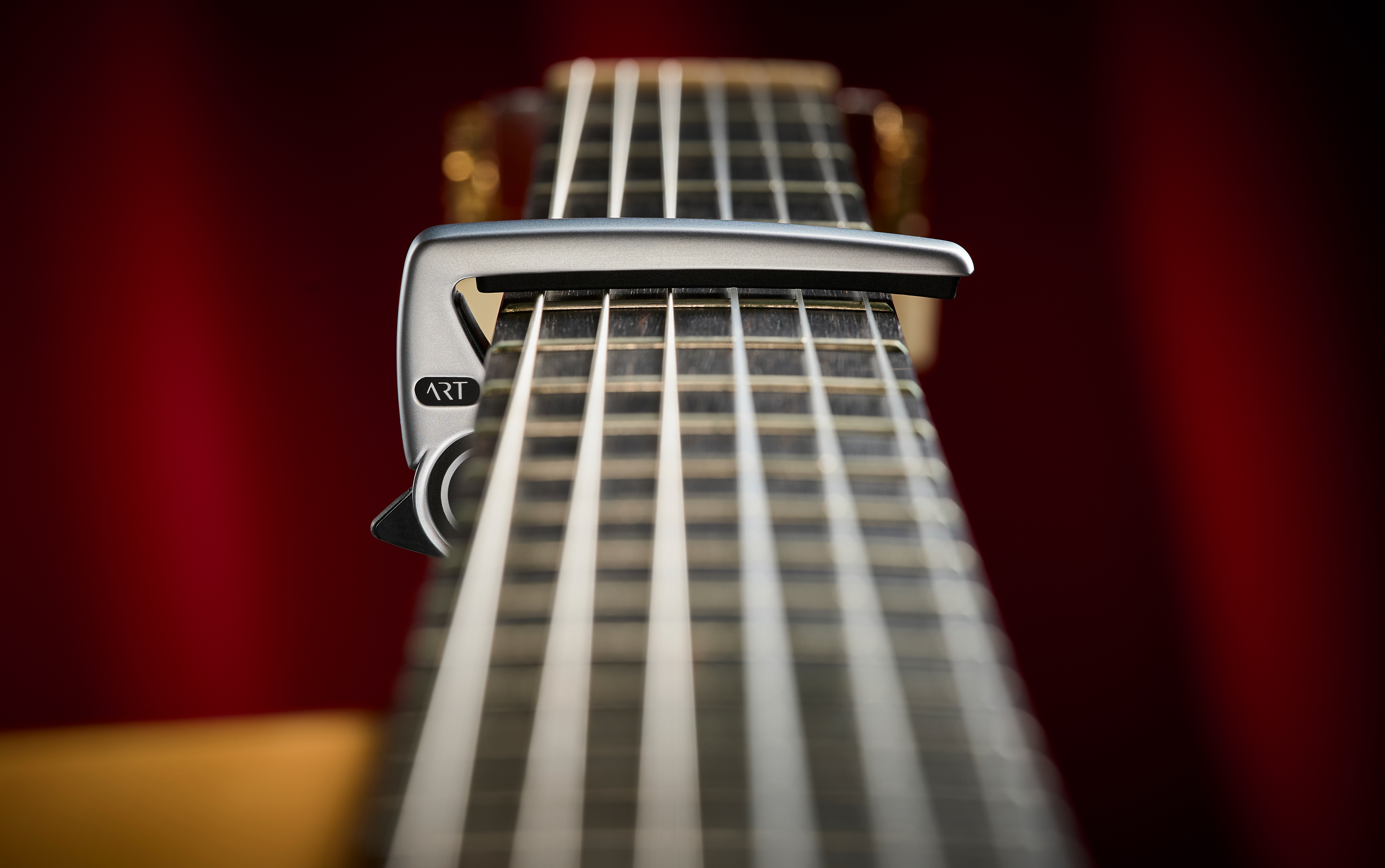 G7th, The Capo Company-G7th Performance 3 guitar capo for acoustic and  electric guitars (Steel String Satin Black)