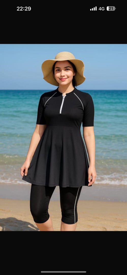Burkini demi manche