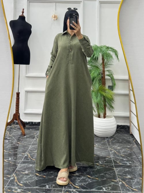 Robe rayée cloche