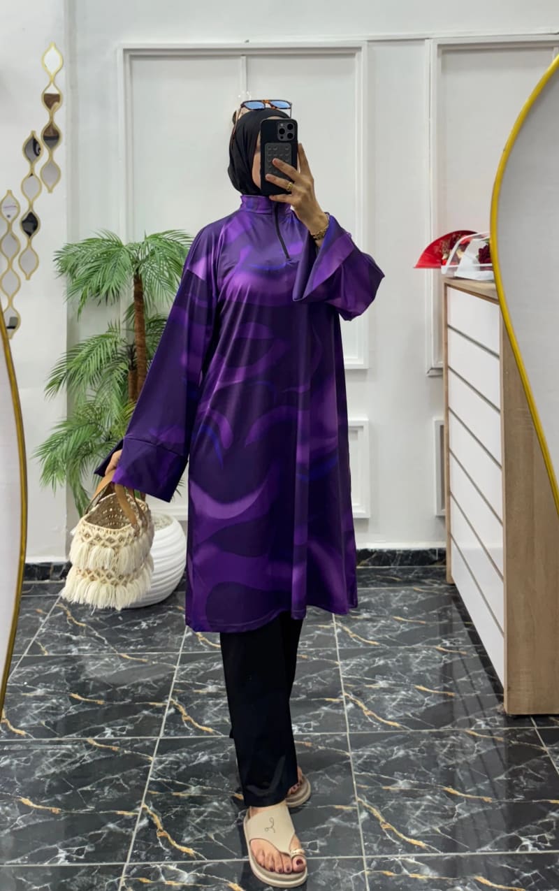 Burkini ciel grand taille