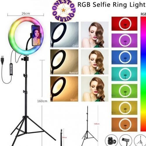 Astro Lighting RGB Ring Light 26 cm avec Tripod
