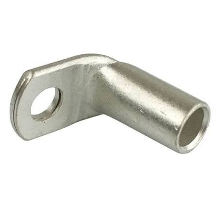 crystal tinned copper cable lugs 90 degree bend (10mm² 95mm²) | made in india Crystal Tinned Copper Cable Lugs 90 Degree Bend (10mm²-95mm²)