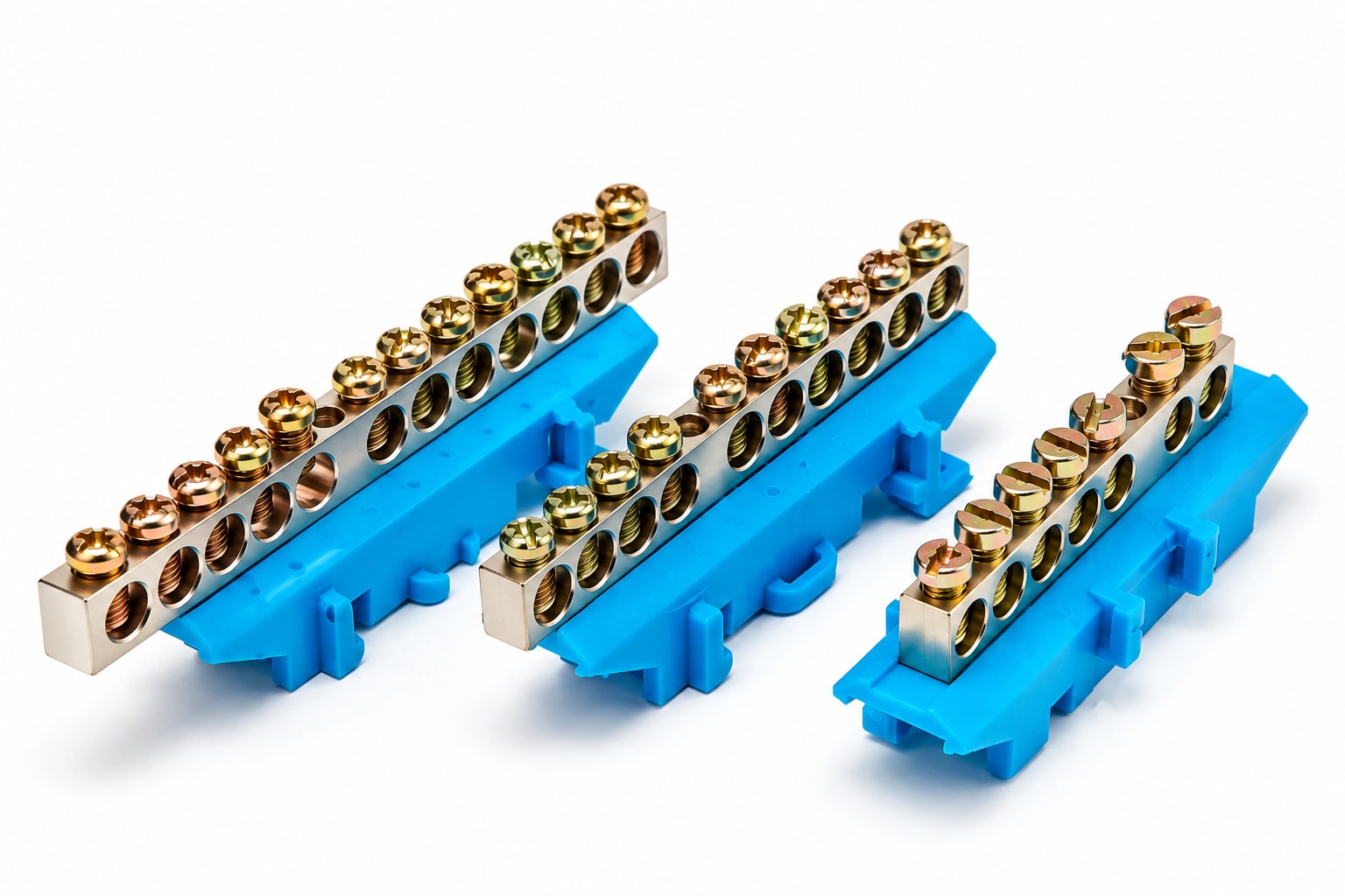 neutral link (7 way, 10 way & 13 way) with blue base | made in india Neutral Link (7 Way, 10 Way & 13 Way) with Blue Base