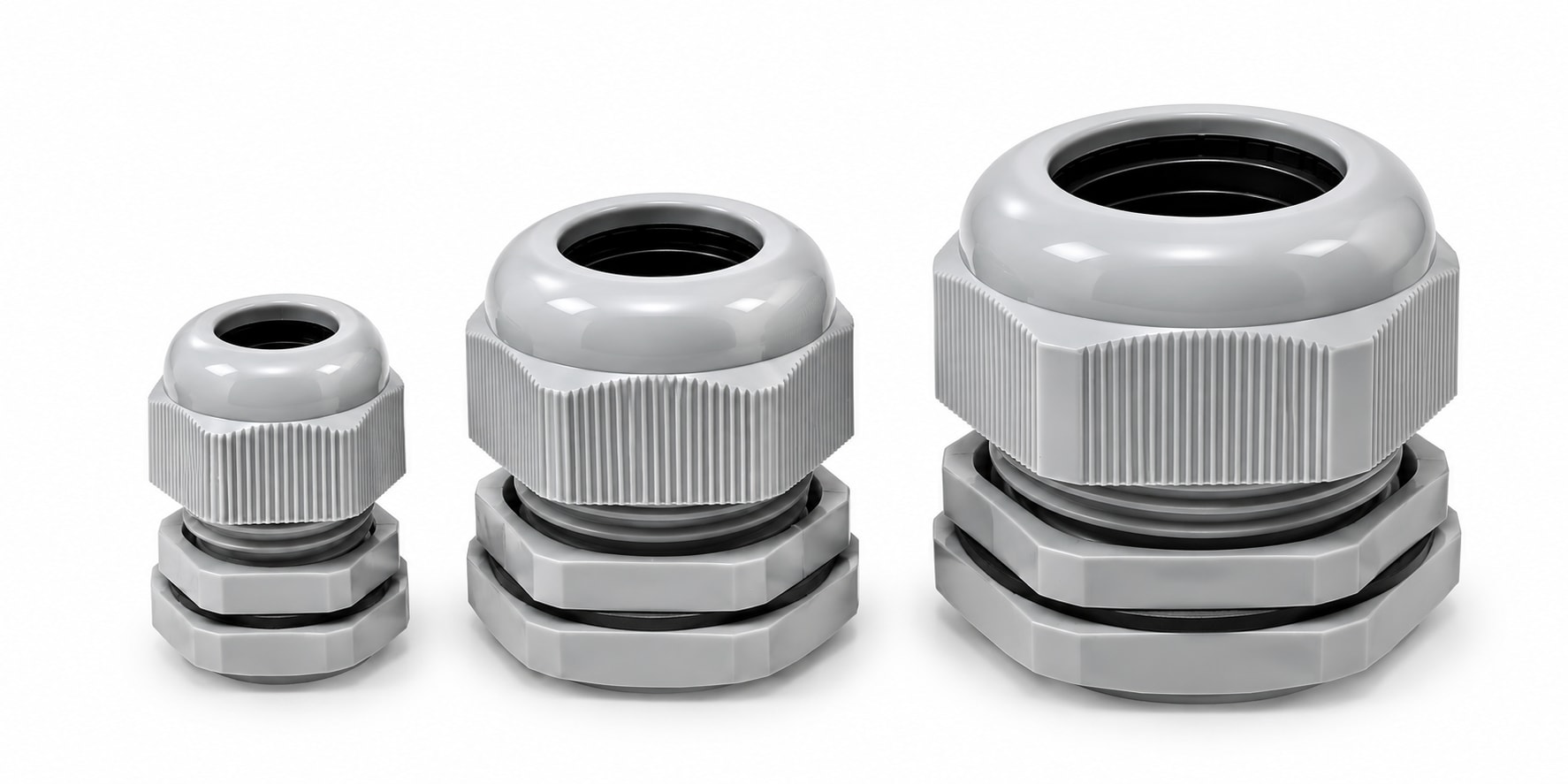 pvc pg thread cable glands dark grey (pg 7 to pg 48) | ip68 waterproof nylon cable entry glands | loyed | made in taiwan pvc pg thread cable glands dark grey (pg 7 to pg 48) | ip68 waterproof nylon cable entry glands | loyed | made in taiwan