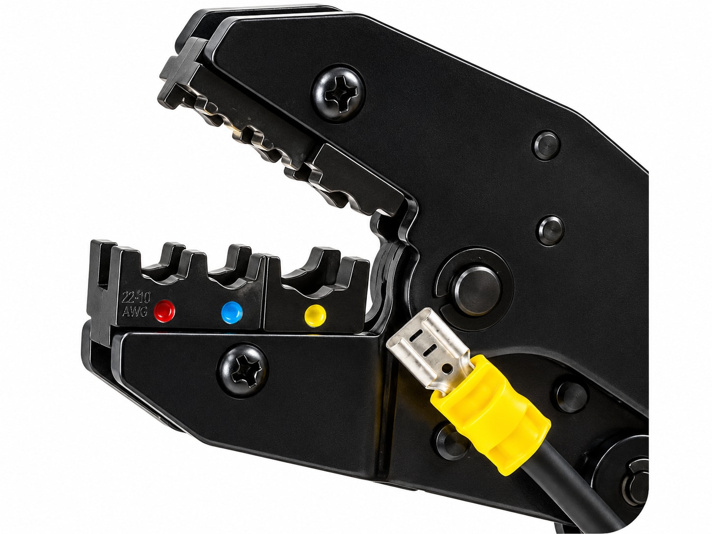 ht 236r ratchet crimping tool for insulated terminals (0.5 6mm² / awg 22 10) | hanlong tools | made in taiwan ht 236r ratchet crimping tool for insulated terminals (0.5 6mm² / awg 22 10) | hanlong tools | made in taiwan