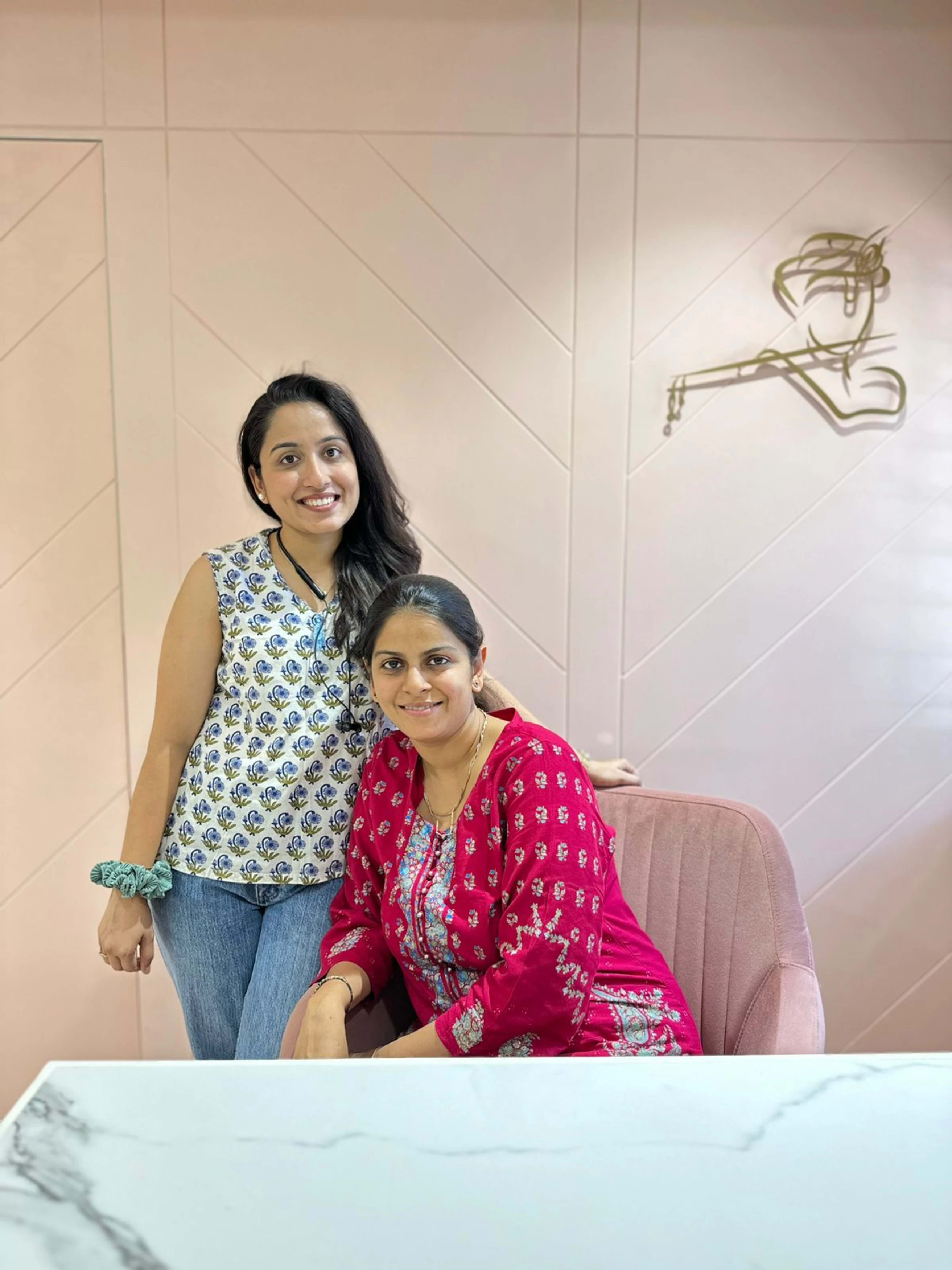 Dr. Shrina with Kopal Trivedi, founder of Shape My Space