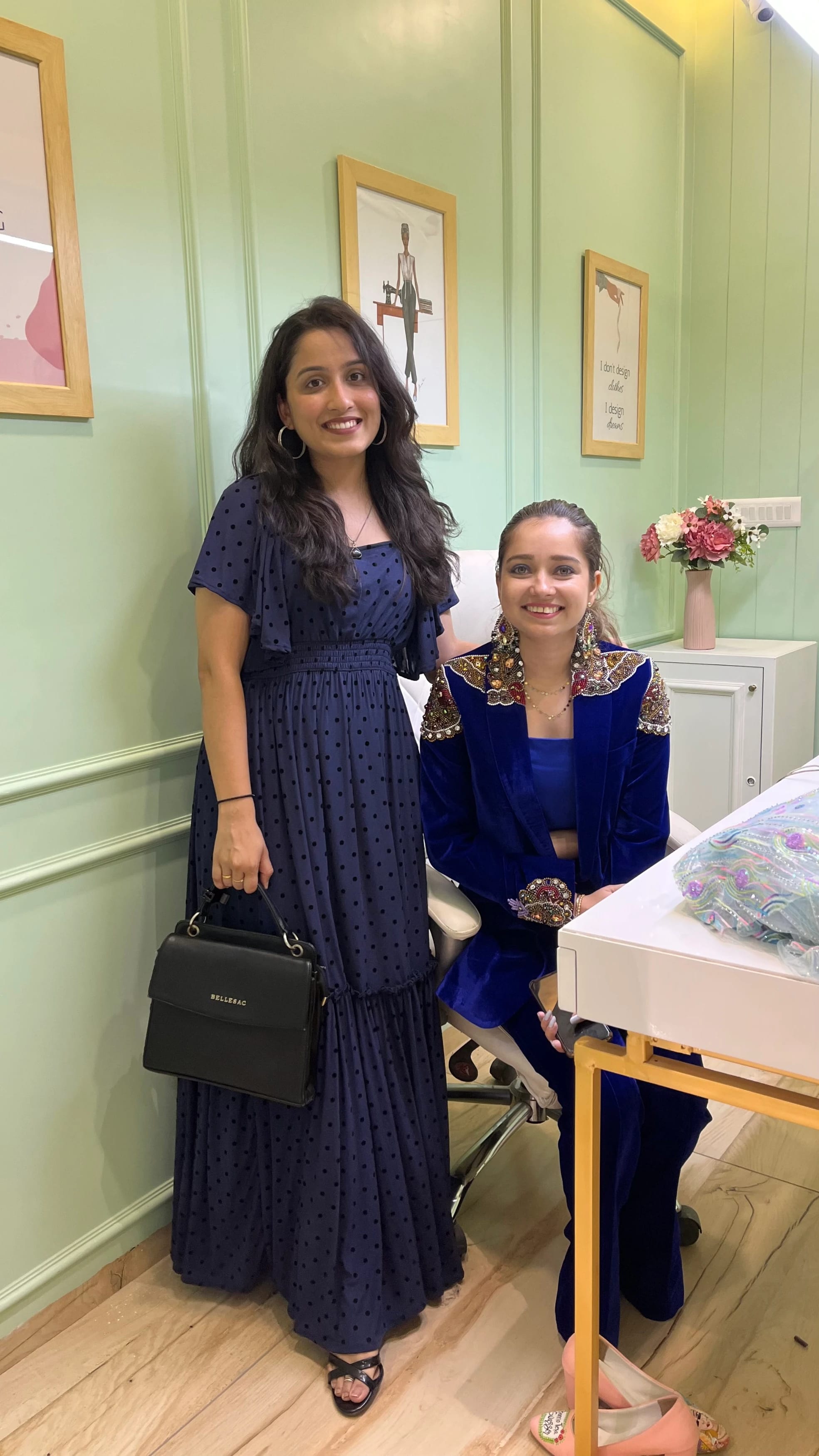 Kanchan Gurwani with Kopal Trivedi, founder of Shape My Space