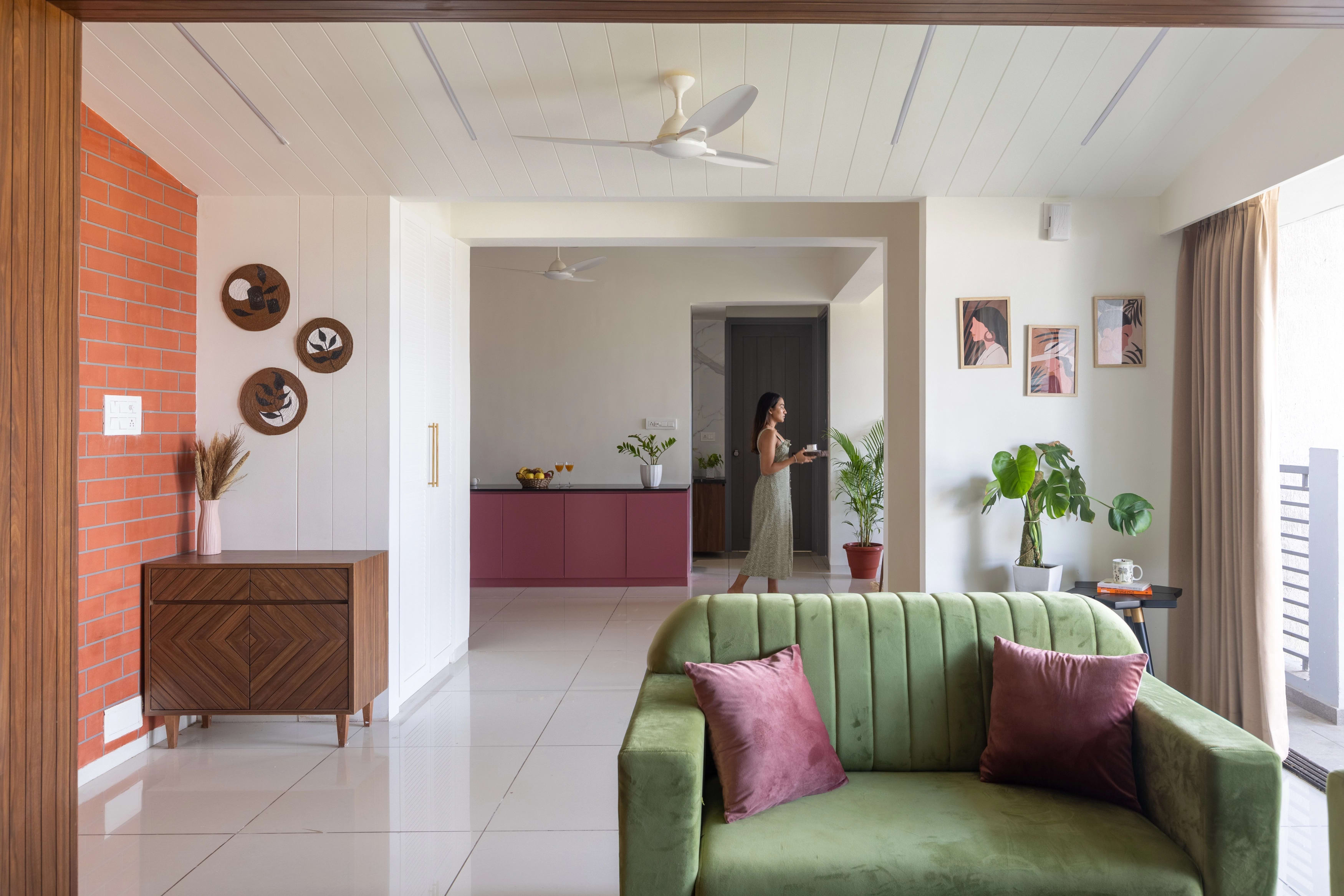 Colourful Harmony, Vadodara: residential interior design by Shape My Space, finished and handed over