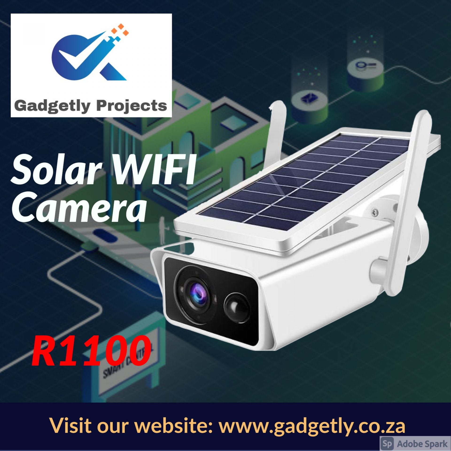 CCTV & CCTV Kits Solar powered HD 1080P 2MP IP CCTV Security Outdoor