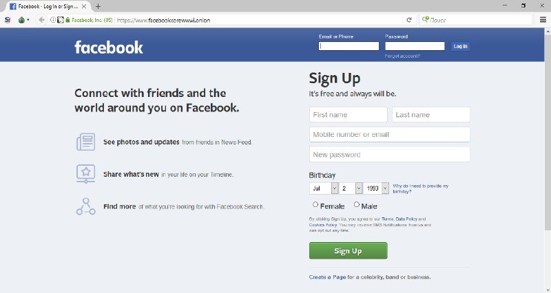 facebook-tor