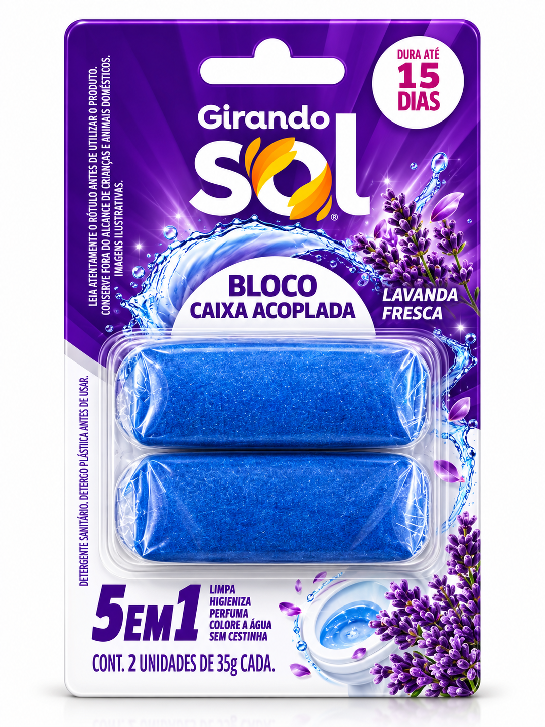 Bloco Caixa Acoplada Lavanda