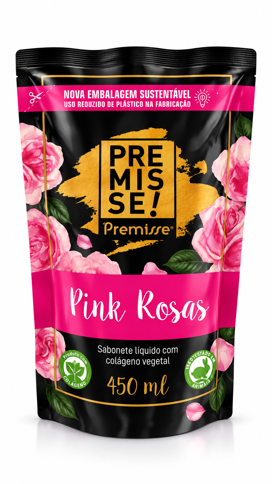 Sabonete Pink Rosas 450ml