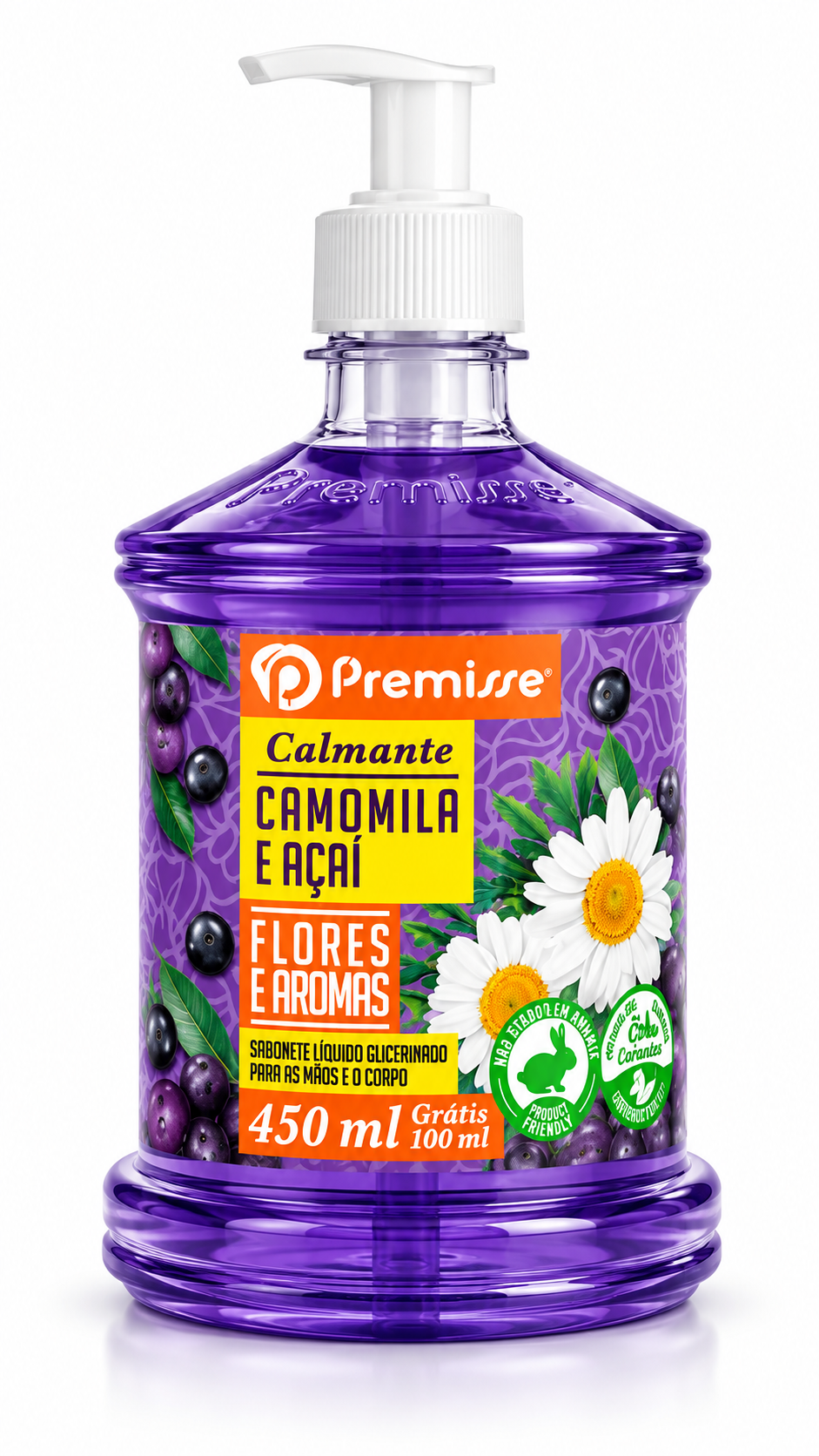 Sabonete Camomila e Açaí 450ml