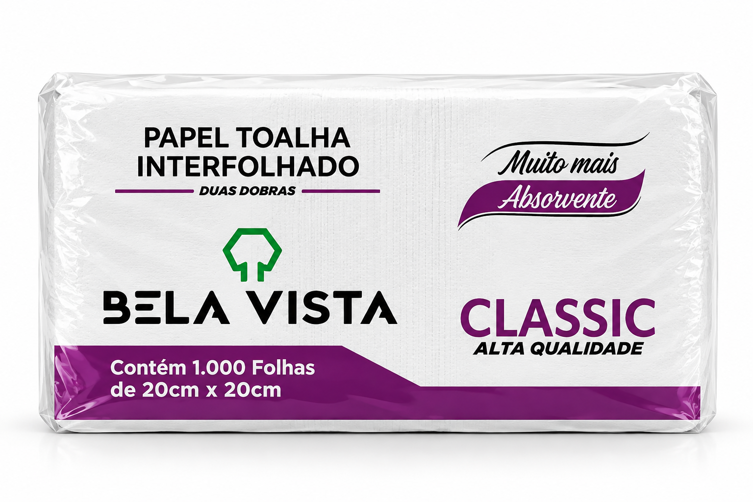Papel Interfolhado Classic 20x20cm