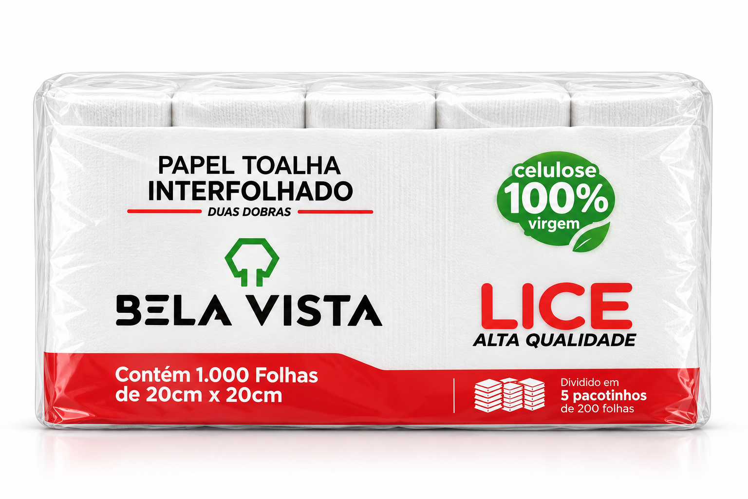 Papel Interfolhado Lice 20x20cm