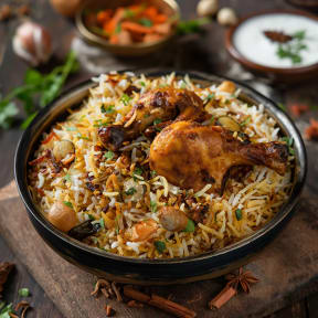 Hyderabadi Chicken Dum Biryani 