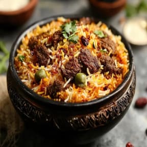 Hyderabad Goat Dum Biryani (Bone in)