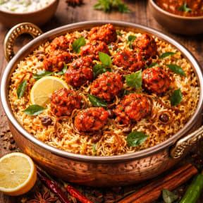Telangana Chicken 65 Biryani