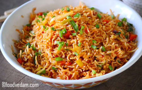 Order Schezwan Fried rice Chicken Online - Masalabar Officer