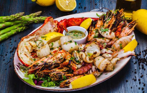 Order SEAFOOD MIX PLATTER (8 pes) Online - Tandoori Hub