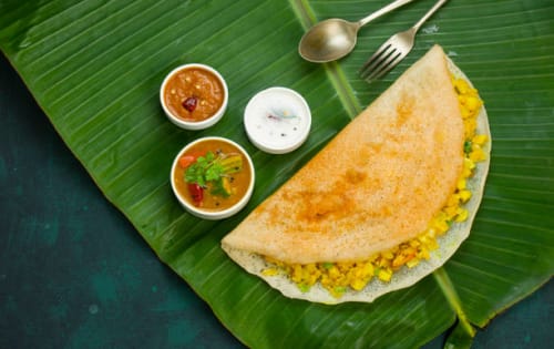 Paneer Peas Dosa