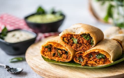 Lamb Curry Dosa