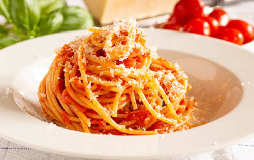 Order Spaghetti with Napoli Sauce & Parmesan Cheese Online - Demo Restaurant