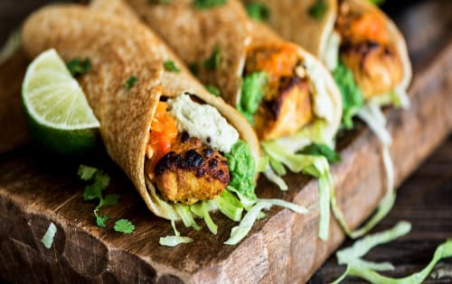 Order Chicken Tikka Roll Online - Butter Chicken Factory