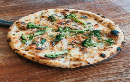 Order BROCCOLI & PANCETTA (BACON) PIZZA Online - Rococo Point Cook