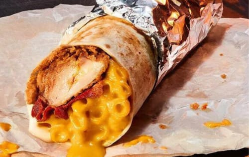 Order Crispy Chicken Mac, Cheese and Bacon Wrap Online - Highway Eats Narre Warren