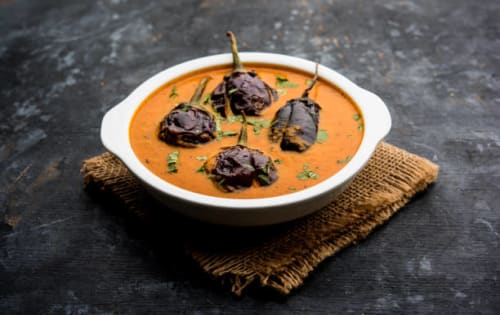 Order EGGPLANT MASALA Online - Bikaner Sweets & Curry Cafe