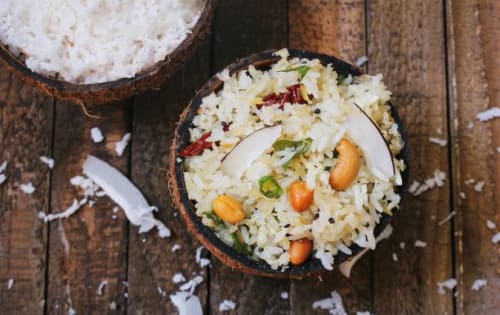 Order COCONUT RICE Online - Bikaner Sweets & Curry Cafe