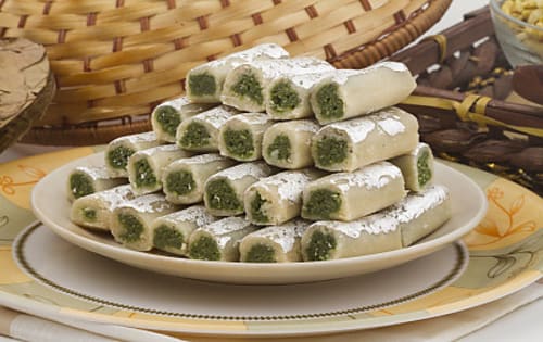 Order Kaju Pista Roll Online - Bikaner Sweets & Curry Cafe