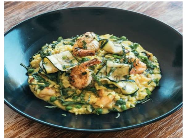 Order PAN-FRIED PRAWN RISOTTO Online - Rococo Acland