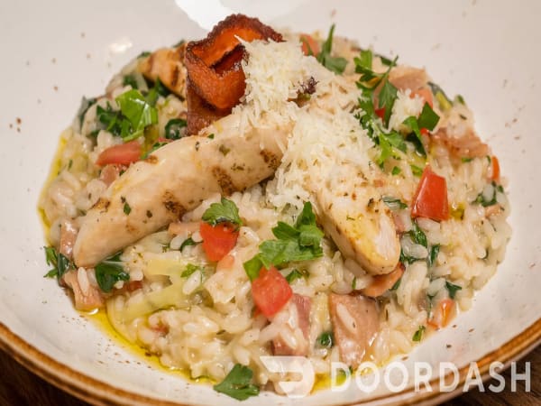 Order CHAR-GRILLED CHICKEN & BACON RISOTTO Online - Rococo Hawthorn