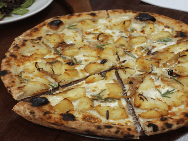 Order Vegan Smashed Roasted Potato, Rosemary & Sea Salt Pizza Online - Rococo Acland