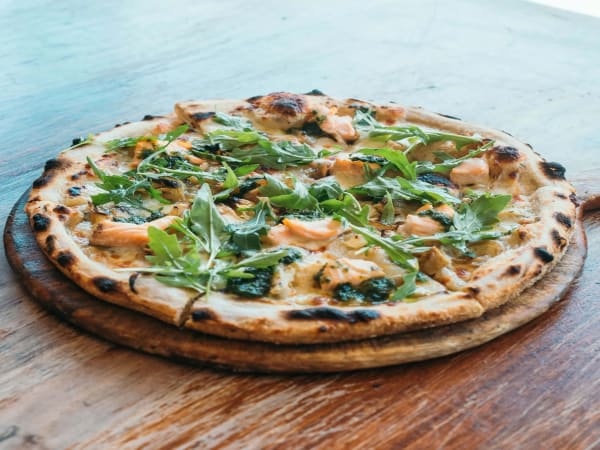 Order TASMANIAN SALMON PIZZA Online - Rococo Acland